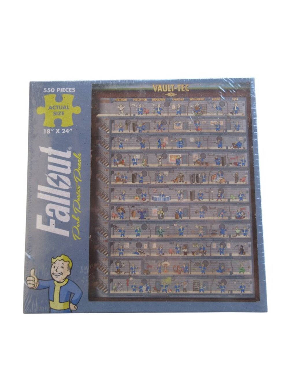 Fallout Perk Poster Puzzle 550 Pieces 18" x 24" New in Box Sealed Jigsaw